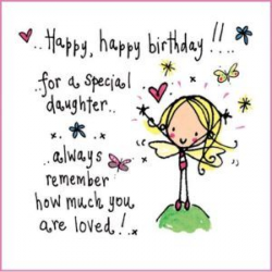 Happy Birthday Clipart daughter 1 - 300 X 300 Free Clip Art ...