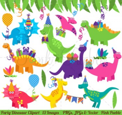 Dinosaur Birthday Clipart, Dinosaur Birthday Clip Art, Dinosaur ...