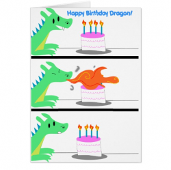 Dragon Birthday card Funny! | Zazzle.com