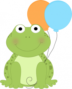Birthday Frog Clipart
