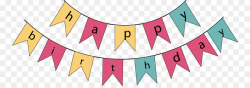 Happy Birthday to You Banner - Hand colored Happy Birthday icon ...