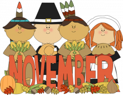 Month of November pilgrims and Indians. | Month Clip Art | Pinterest ...