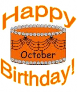 28+ Collection of Happy Birthday October Clipart | High quality ...