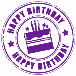 Happy Birthday Stamp PNG Clipart Picture | Gallery Yopriceville ...