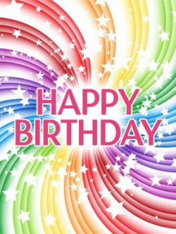 Transparent Rainbow Happy Birthday Card: Send dizzying joy this year ...