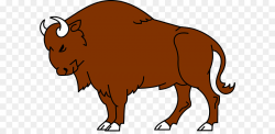 American bison Bison bonasus Clip art - Cartoon Bison Cliparts png ...