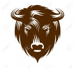 Bison Clipart Buffalo Head#3074524