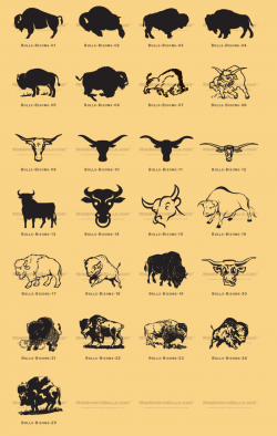 Buffalo, Bison & Bull Clip-Art - MiniSportsBalls.com