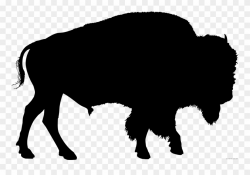 Clip Art Animal Bison American Drawing - Buffalo Silhouette ...