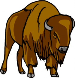 Bison clip art Free vector in Open office drawing svg ( .svg ...