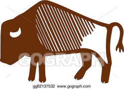 EPS Illustration - Bison. Vector Clipart gg62137532 - GoGraph