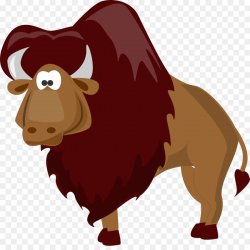American bison Muskox Cartoon Clip art - cartoon animal png download ...