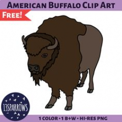 Plains Indians Buffalo Clip Art | Clip art and Teacher
