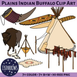 Plains Indians Buffalo Clip Art | Clip art and Buffalo