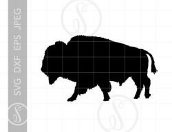 Bison SVG | Bison Clipart | Buffalo Bison Silhouette Cut File | Full Body  Bison Svg Jpg Eps Pdf Png Download SC771