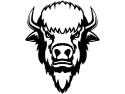 Buffalo #2 Bison Head Wild Animal Wildlife Mascot Company Logo .SVG .EPS  .PNG Digital Clipart Vector Cricut Cut Cutting Download Printable