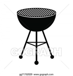 Vector Art - Bbq grill. Clipart Drawing gg71752029 - GoGraph