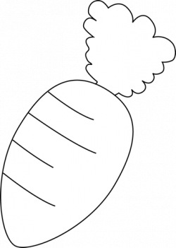 Black and White Carrot Clip Art - Black and White Carrot Image