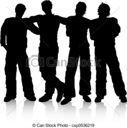 friends clipart black and white best friends silhouettes of male ...