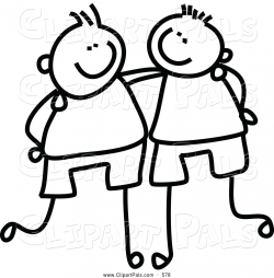 Friends Black And White Clipart