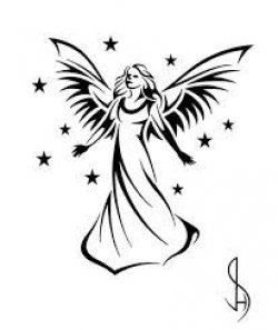 angel clip art | simple angel clipart black and white . Free ...