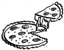 pizza clipart black and white 7 | Clipart Station