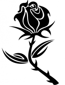 Rose Clip Art Black And White | Clipart Panda - Free Clipart Images