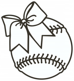 Softball Clipart Black And White Softball Clip Art | CreateMePink