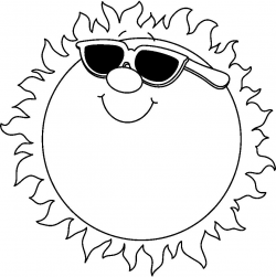 free black and white clip art summer - Google Search | Clip Art To ...