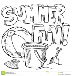 Summer Fun Black And White Clipart #1 | clip art | Pinterest ...