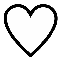 Heart Png Black Transparent
