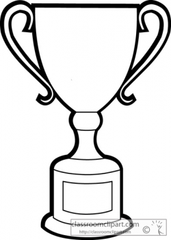 Black And White Trophy Clipart