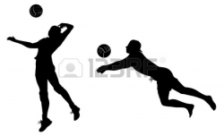 Volleyball players black | Clipart Panda - Free Clipart Images