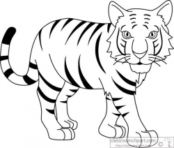 Black And White Tiger Clipart clipart free download