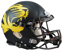 Missouri Matte Black Revolution Speed Authentic Helmet - Missouri ...