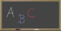 Blackboard With Letters Clip Art at Clker.com - vector clip art ...