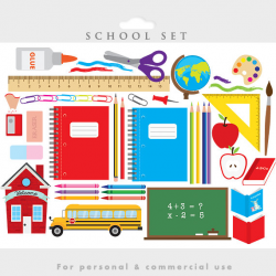 School clipart - classroom clip art back to school learning teacher ...