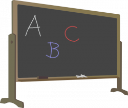 Blackboard With Stand And Letters Clip Art at Clker.com - vector ...