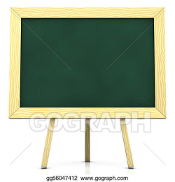 Stock Illustration - Blank blackboard. Clipart Illustrations ...