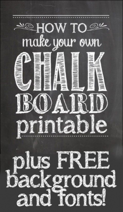 How to Make Your Own Chalkboard Printables - How To Nest For Less ...
