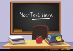 Free Blackboard in classroom with text Clipart and Vector Graphics ...