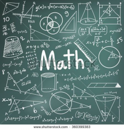 Math theory and mathematical formula equation doodle handwriting ...