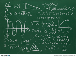 Math Formulas On School Blackboard Education Illustration 28004105 ...