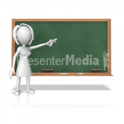 Woman At Chalk Board - Education and School - Great Clipart for ...