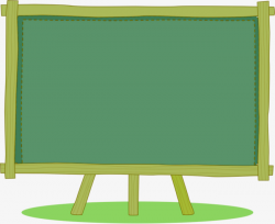 Small Green Chalkboard, Cartoon, Education, Learn PNG Image and ...