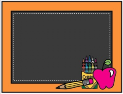 Clipart: Back to School Chalkboard Borders by Clipart Queen | TpT