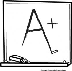 Blackboard Clipart Black And White - Letters
