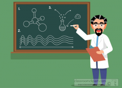 Science Clipart- illustration-of-professor-teaching-science-in ...