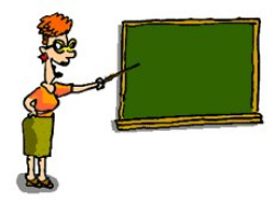 Free teacher-pointing-at-blackboard Clipart - Free Clipart Graphics ...