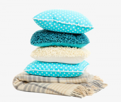 Four Pillow A Blanket, Blue, Daily, Life PNG Image and Clipart for ...
